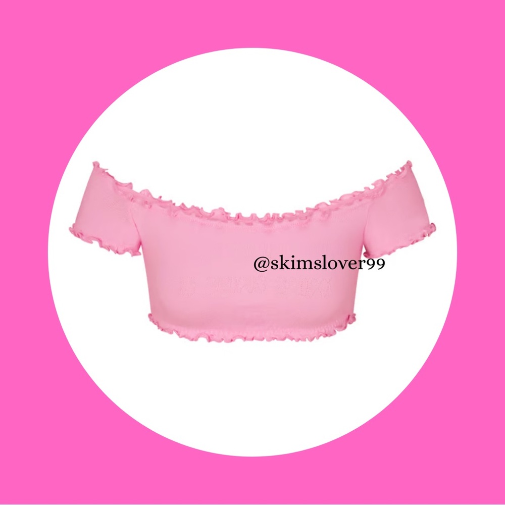 SKIMS - Logo Pointelle Super Cropped Top​